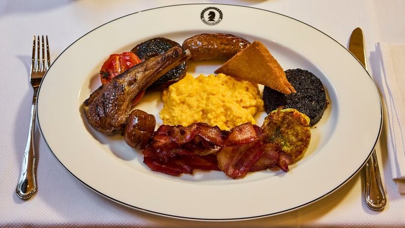 The Ten Deadly Sins breakfast at Simpson's in the Strand, London