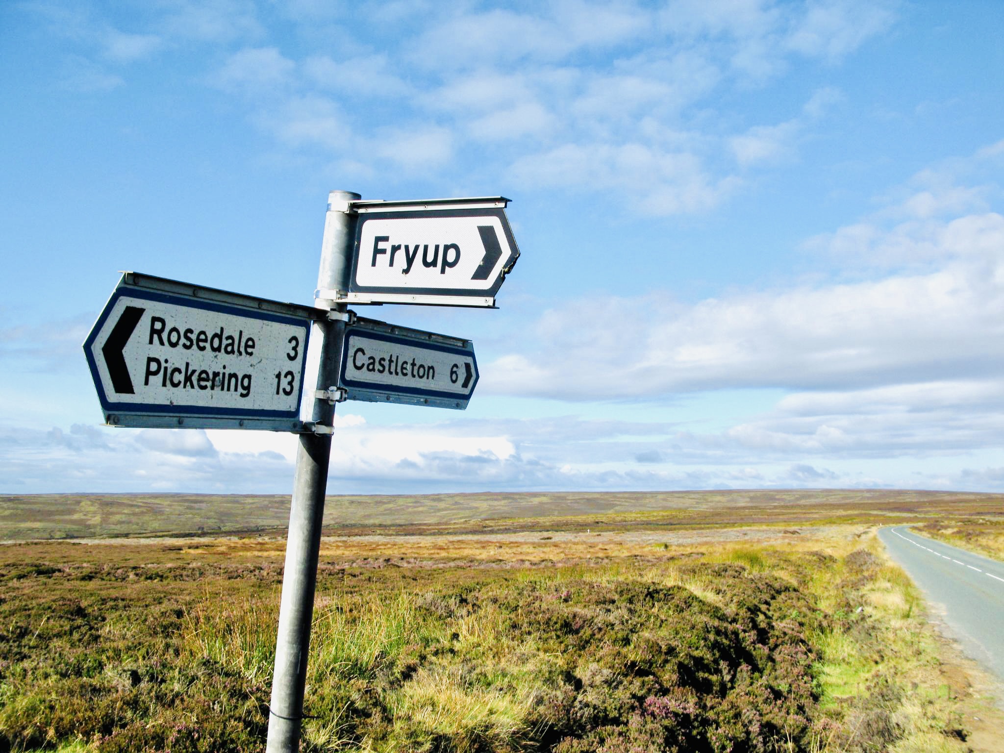 Fryup Road Sign